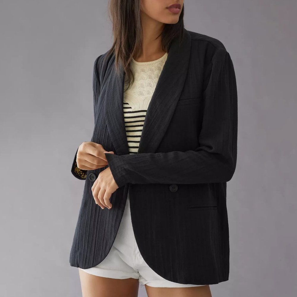 HTF Anthropologie Daniel Rainn Double-Breasted Blazer